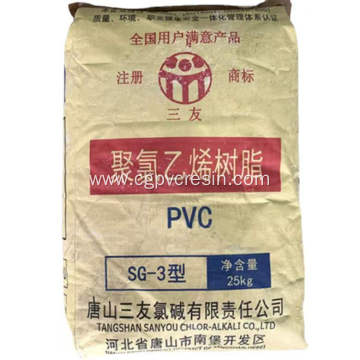 Sanyou PVC Resin SG3 K71 for Soft Plastic